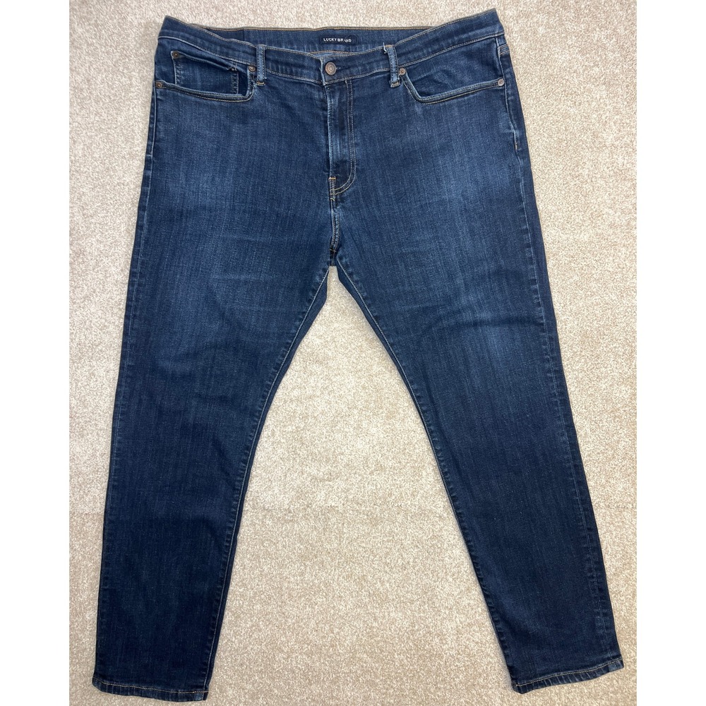 Lucky Brand 121 Slim‎ Straight Dark Wash Denim Jeans Men W40 L32